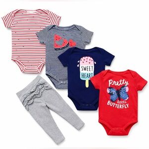 dip Brand Baby Girl 18-24M 5-Piece Bodysuit & Leggings Set